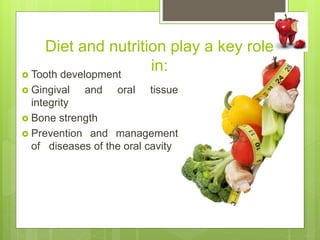 Effect of Nutrition and Diet on Periodontal health | PPTX