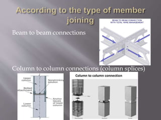 Steel connections in steel structure | PPTX