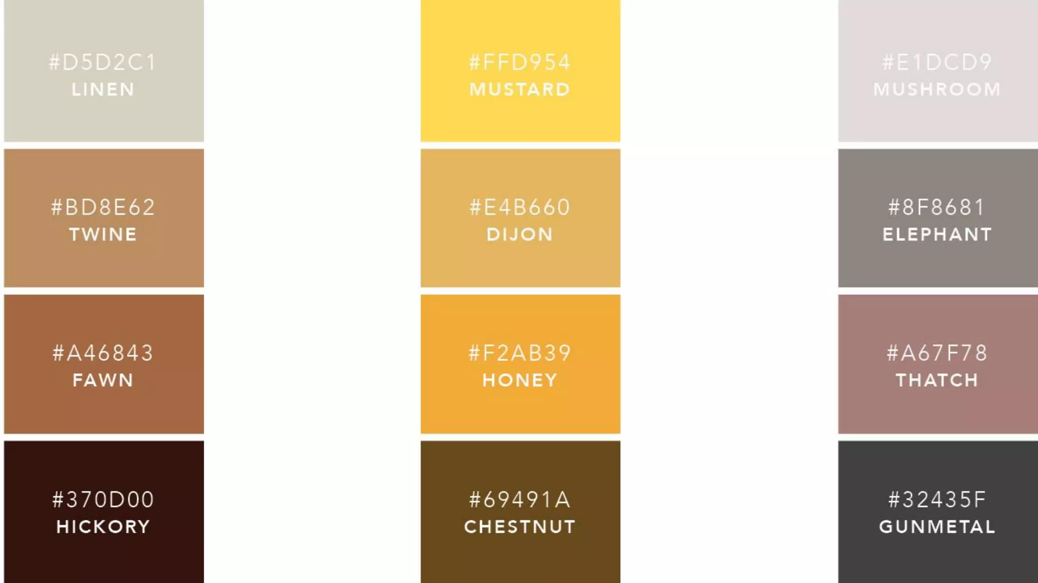 Monochromatic palettes