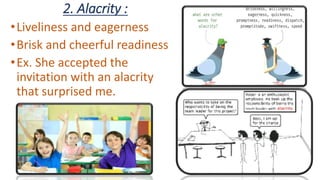 Vocabulary Drill : Five words | PPTX