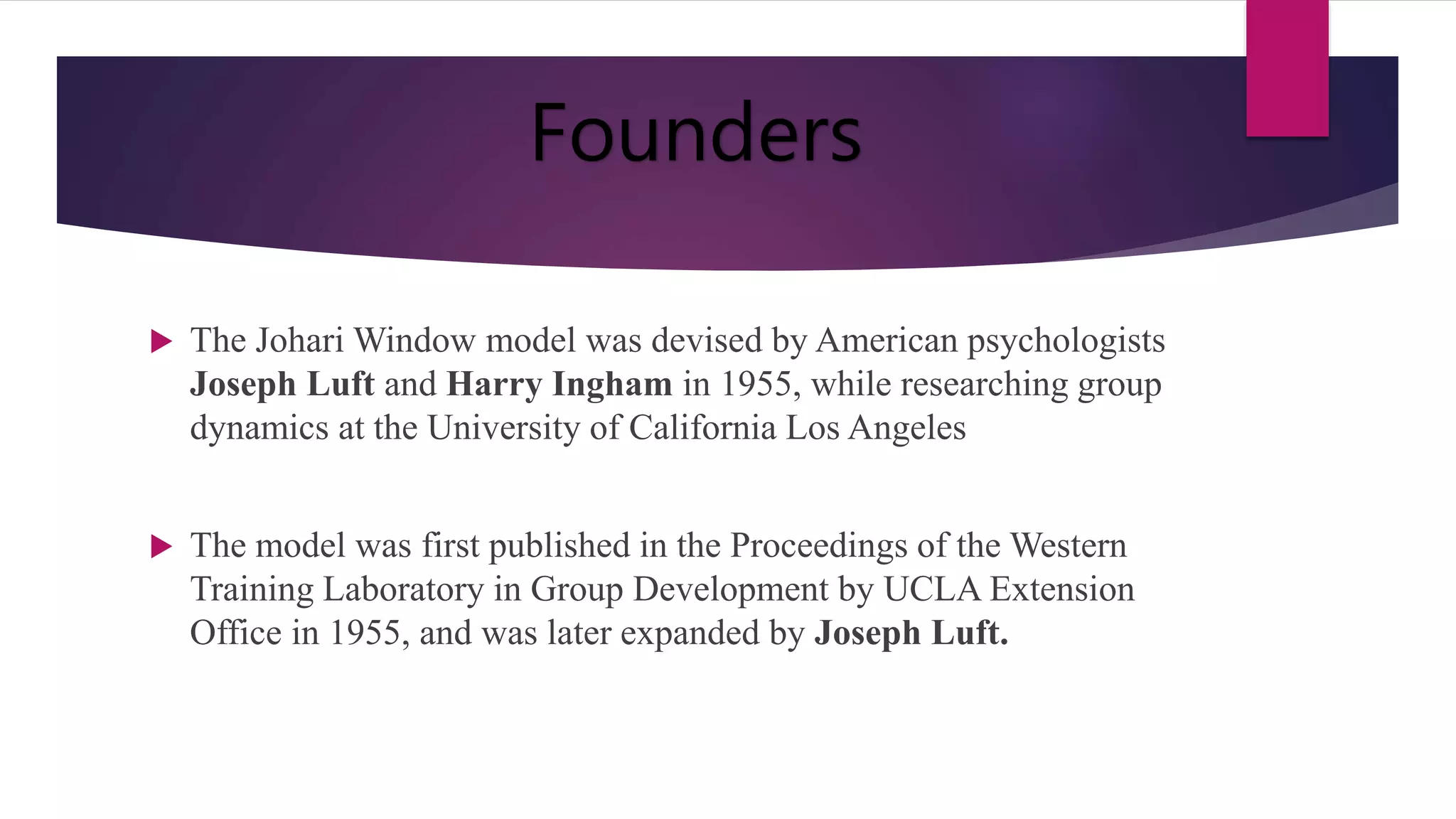 johari window model | PPTX