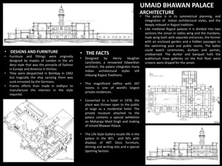 umaid bhawan palace jaipur rajasthan | PPTX