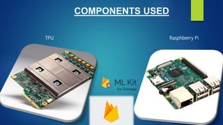 COMPONENTS USED
TPU Rasphberry Pi
 