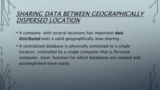 data sharing and its use in business | PPTX | Databases | Computer ...