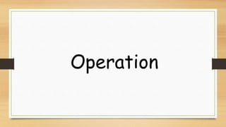 Operation
 