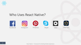 React Native - Framework For Mobile App (Seminar) | PPTX