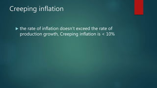 types of inflation and inflationary and deflationary gap | PPTX