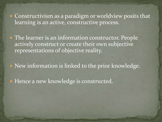 Theories of Learning | PPTX