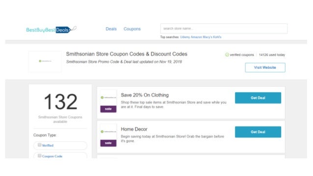 Smithsonian Store Coupons Off 45