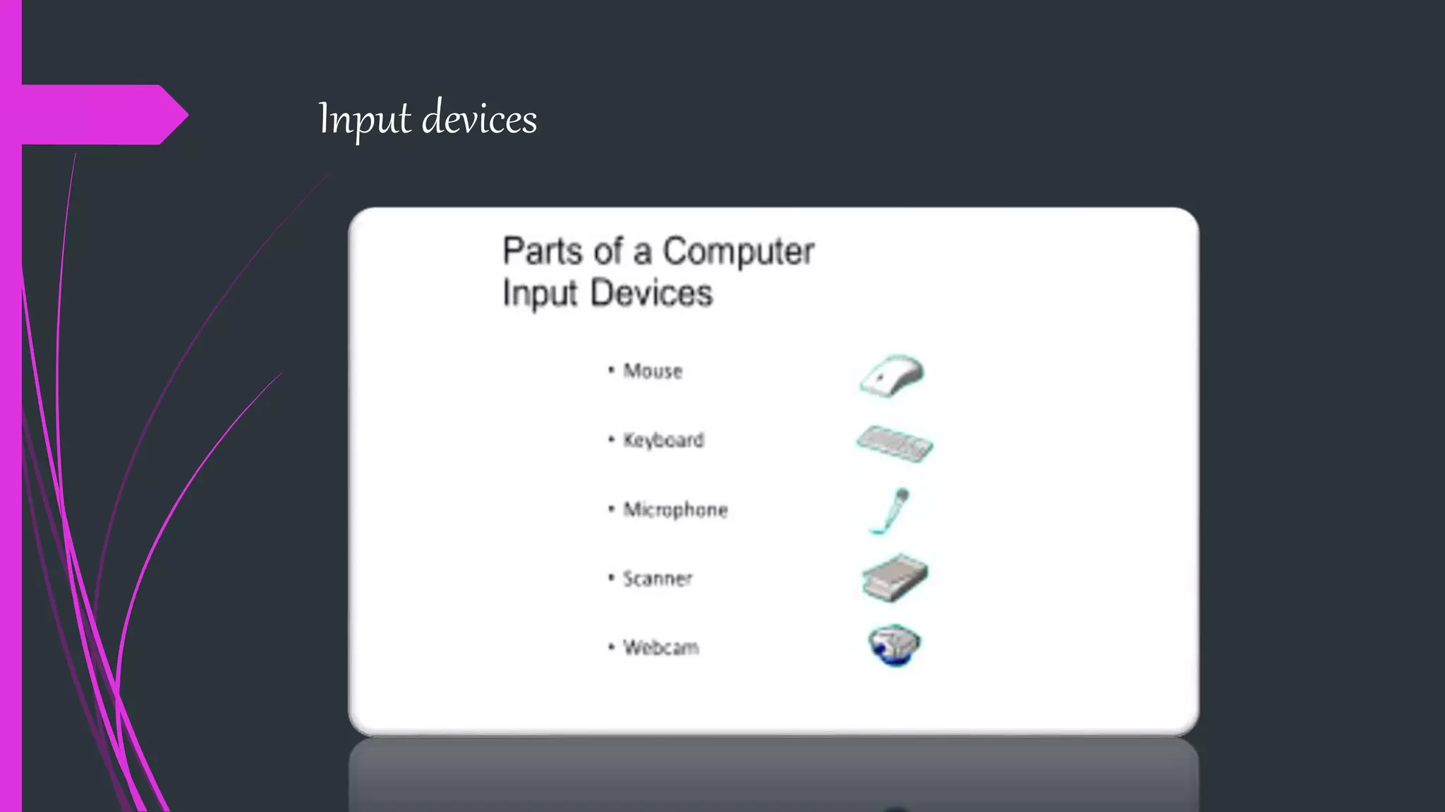 Input devices
 