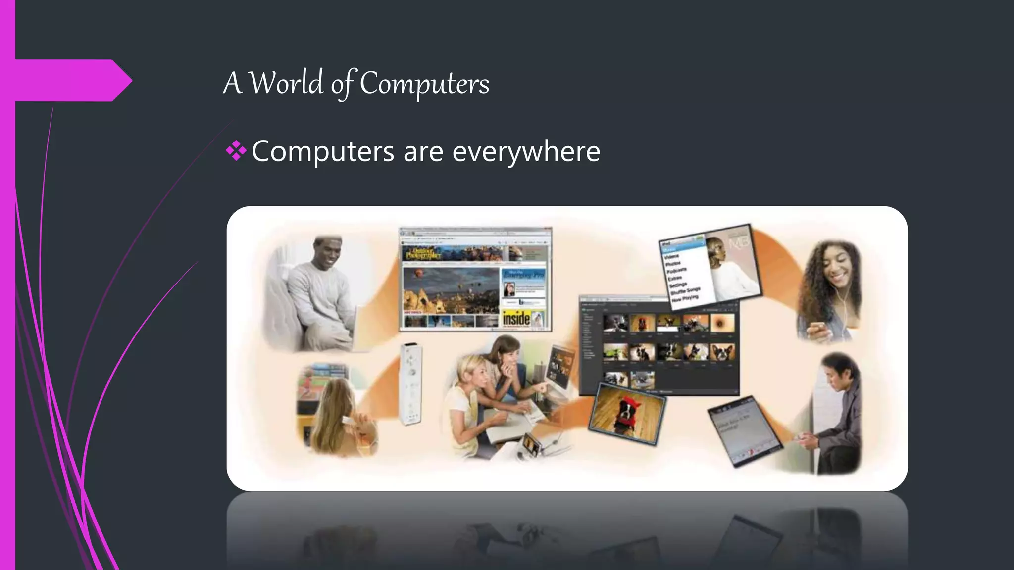 A World of Computers
Computers are everywhere
 