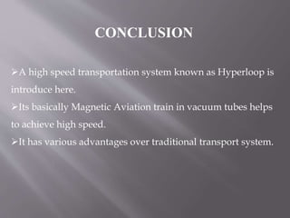 HyperLoop Trains | PPT