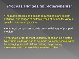 Pump Selection Process Selection of Pumps and Pipe drainage | PPTX