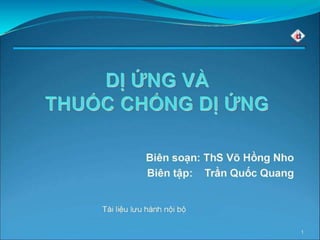 Bác sĩ chia sẻ về dị ứng và thuốc chống dị ứng