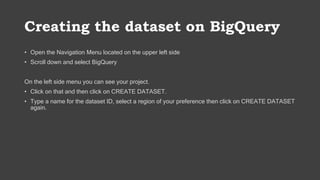 Data Science using Google Cloud BigQuery, Python and Power BI | PPT