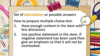 Less Emphasis On Testing Placement and Achievement Test | PPTX