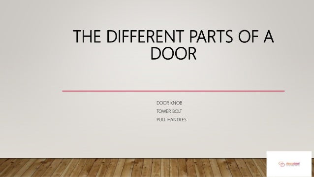 The Different Parts Of A Door