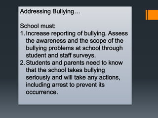 Violence and Bullying 