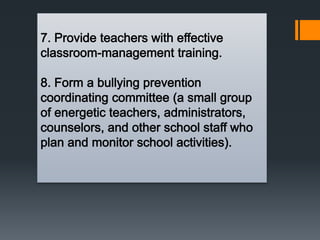 Violence and Bullying 