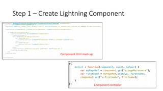 Using Aura component with custom list button | PDF