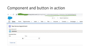 Using Aura component with custom list button | PDF