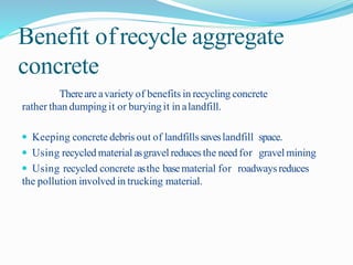 recycled aggregate concrete | PPTX