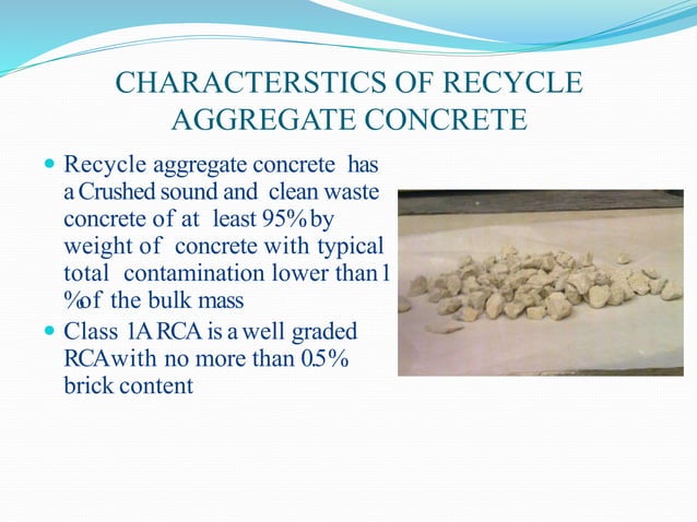recycled aggregate concrete | PPT | Free Download