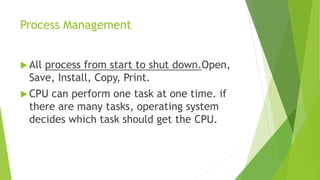 Function of Operating system | PPTX
