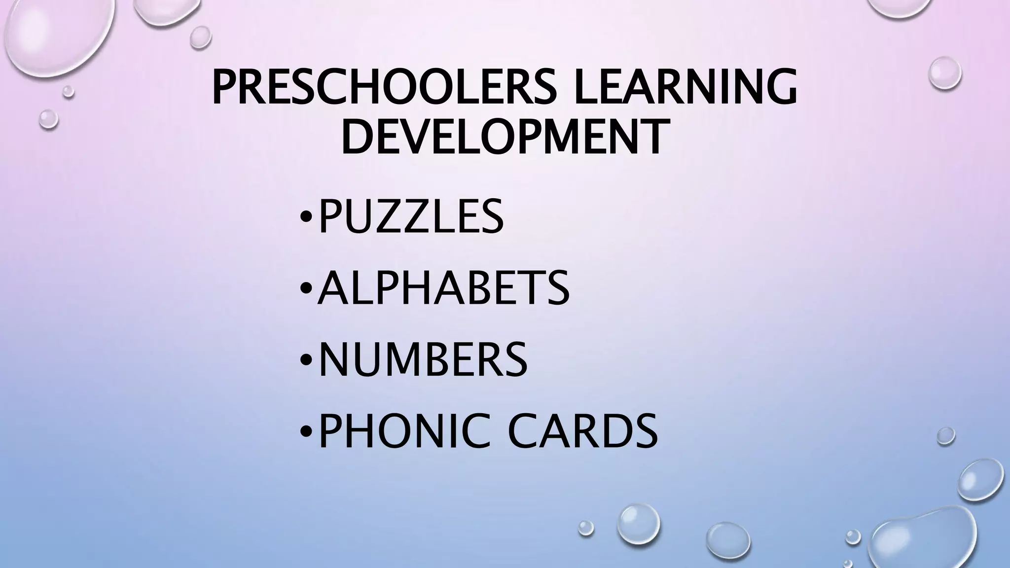 preschool development | PPTX