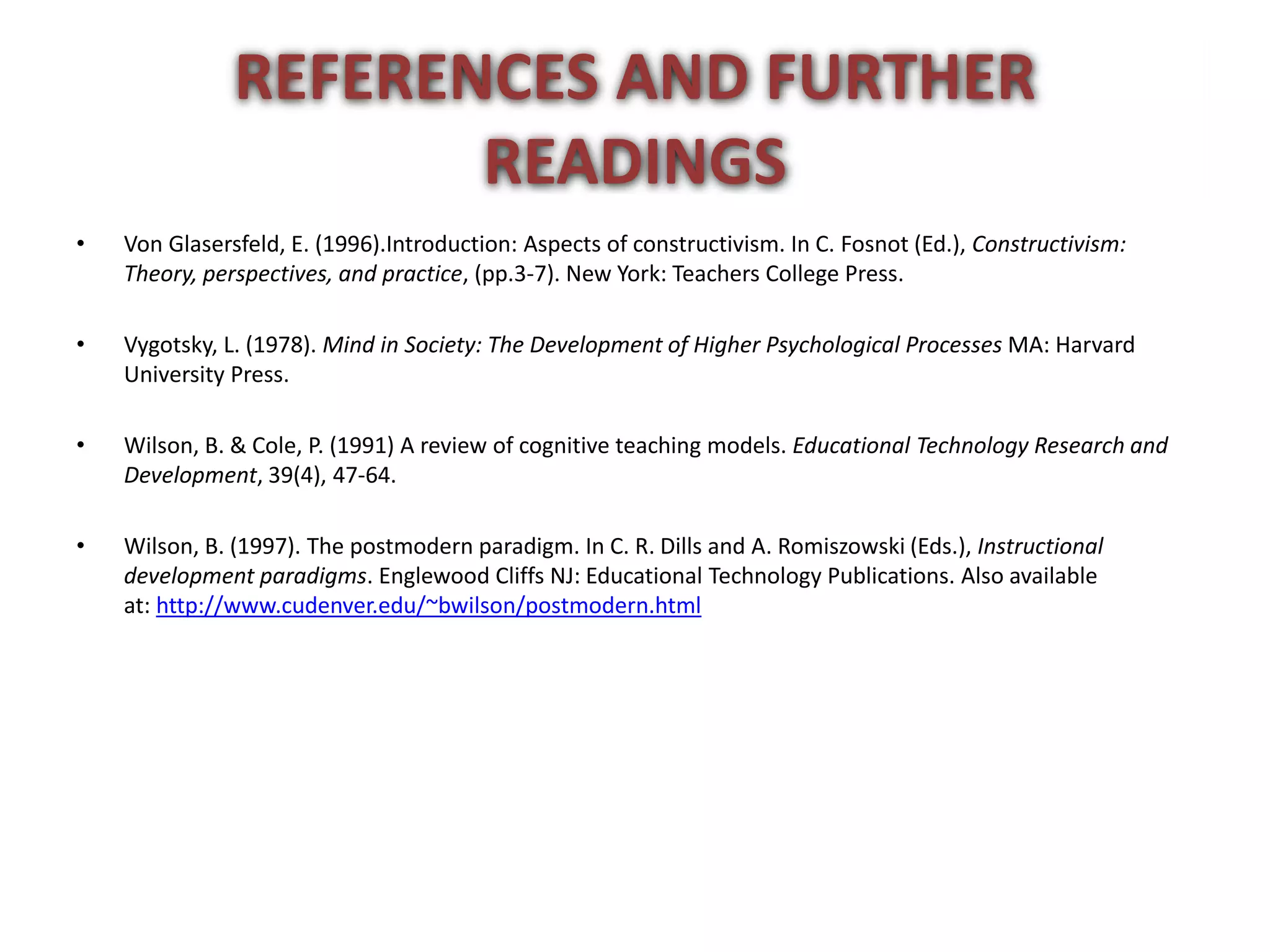 Constructivism in Education | PPTX