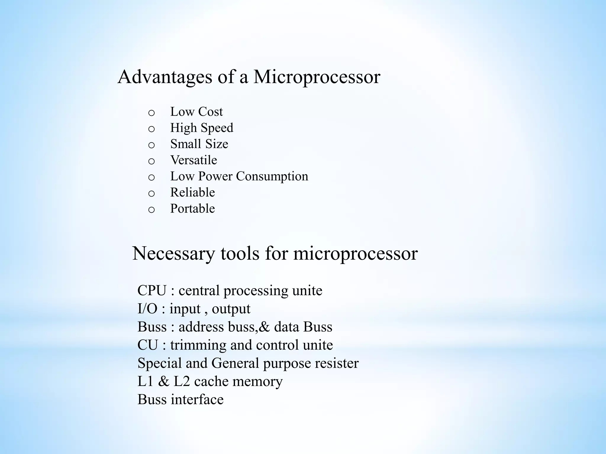 Presentation Introduction To Microprocessor Ppt Presentation Introduction To Microprocessor Ppt