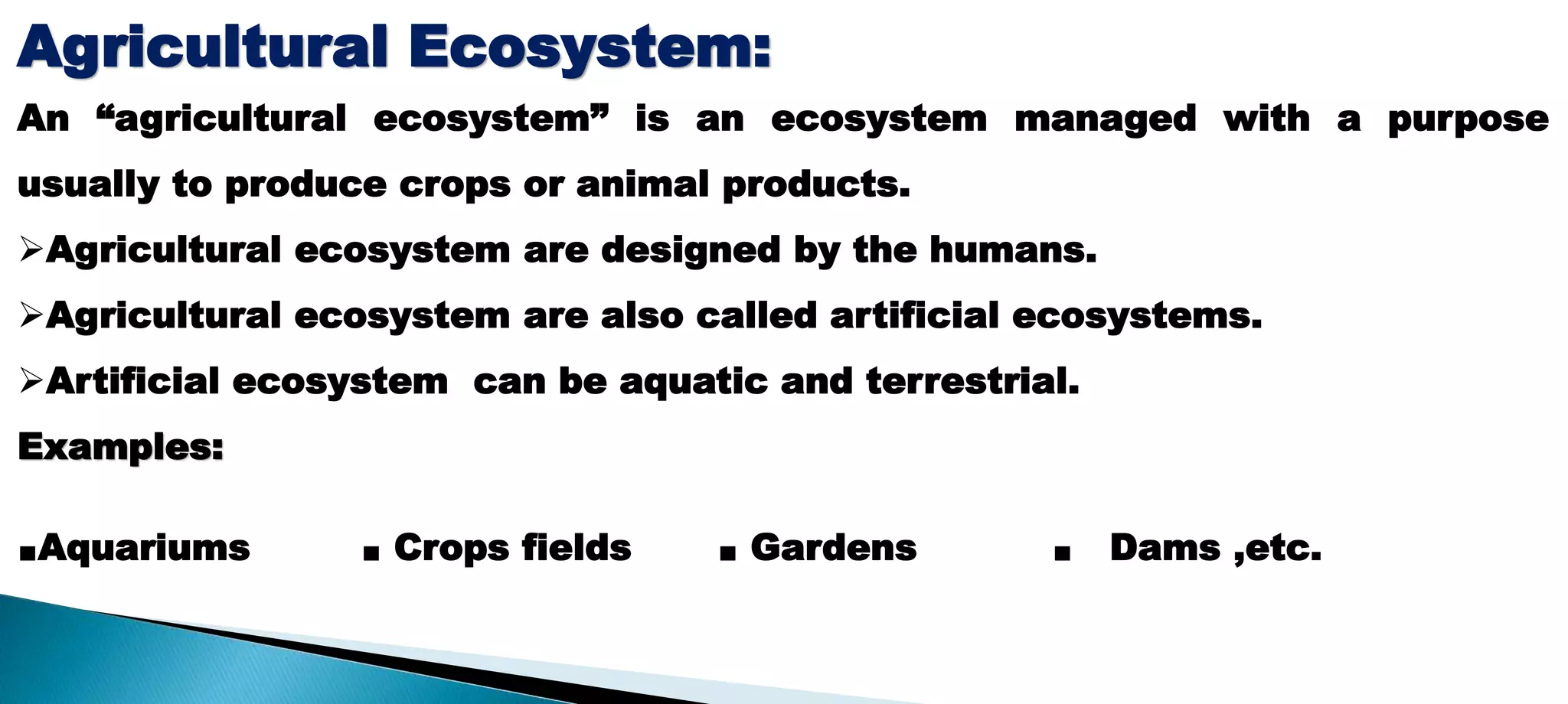 Natural and Agriculture Ecosystem | PPTX