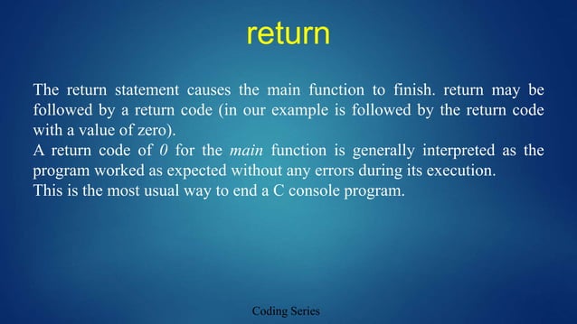 5.Hello World program Explanation. ||C Programming tutorial. | PPTX