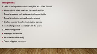 Stomatitis presentation Adult health Nursing | PDF
