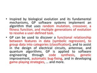genetic programming | PPTX