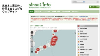 東日本大震災時に
仲間と立ち上げた
ウェブサイト
 