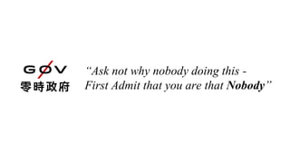 “Ask not why nobody doing this -
First Admit that you are that Nobody”
 