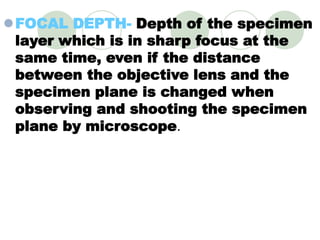 Depth Microscope Microscope | PPT