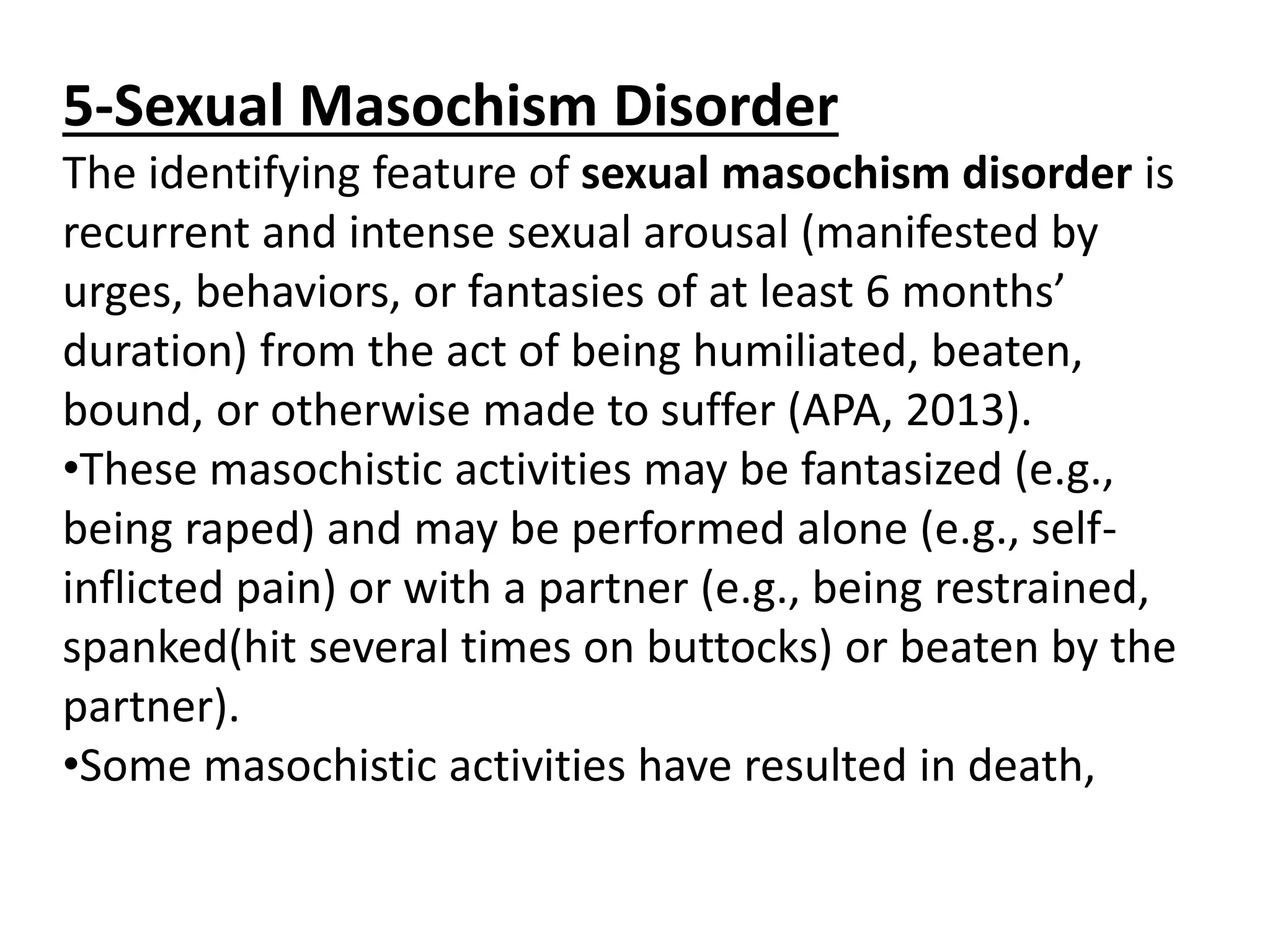 SEXUAL DISORDERS | PPTX