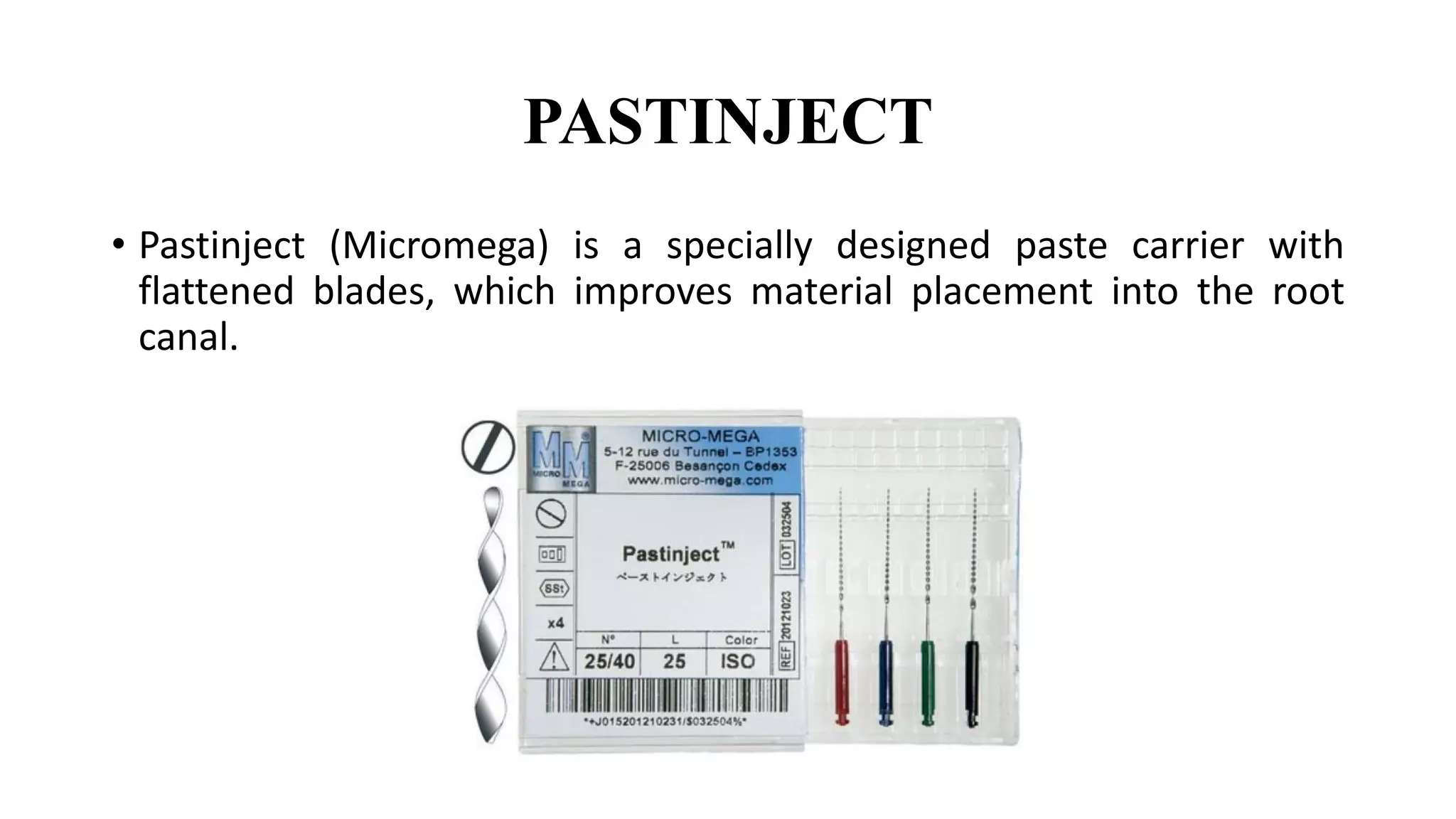 Pastel Injection Obturation Techniques in Primary Teeth | PPTX