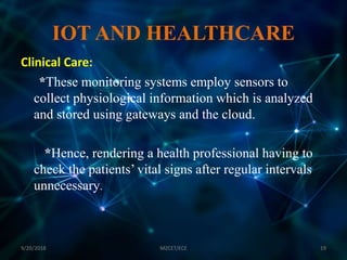 INTERNET OF THINGS IN MEDICAL FIELD AND ITS APPLICATIONS | PPTX
