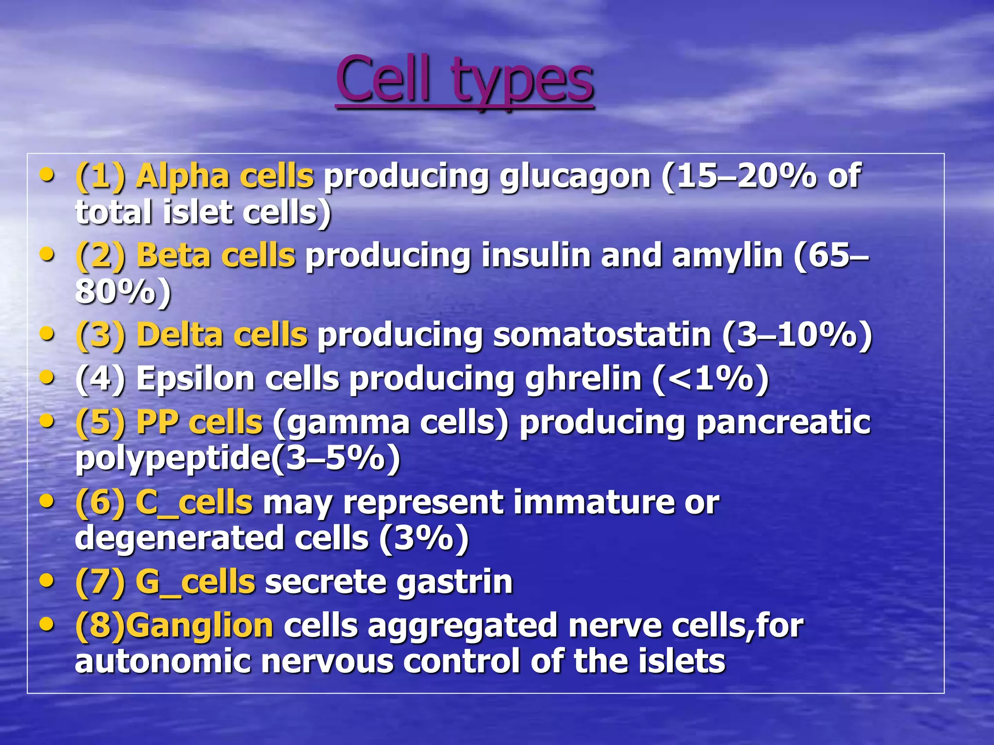 Histology function of the pancreas ppt