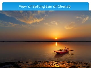 View of Setting Sun of Chenab
 