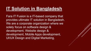 IT Solution in Bangladesh | PPTX