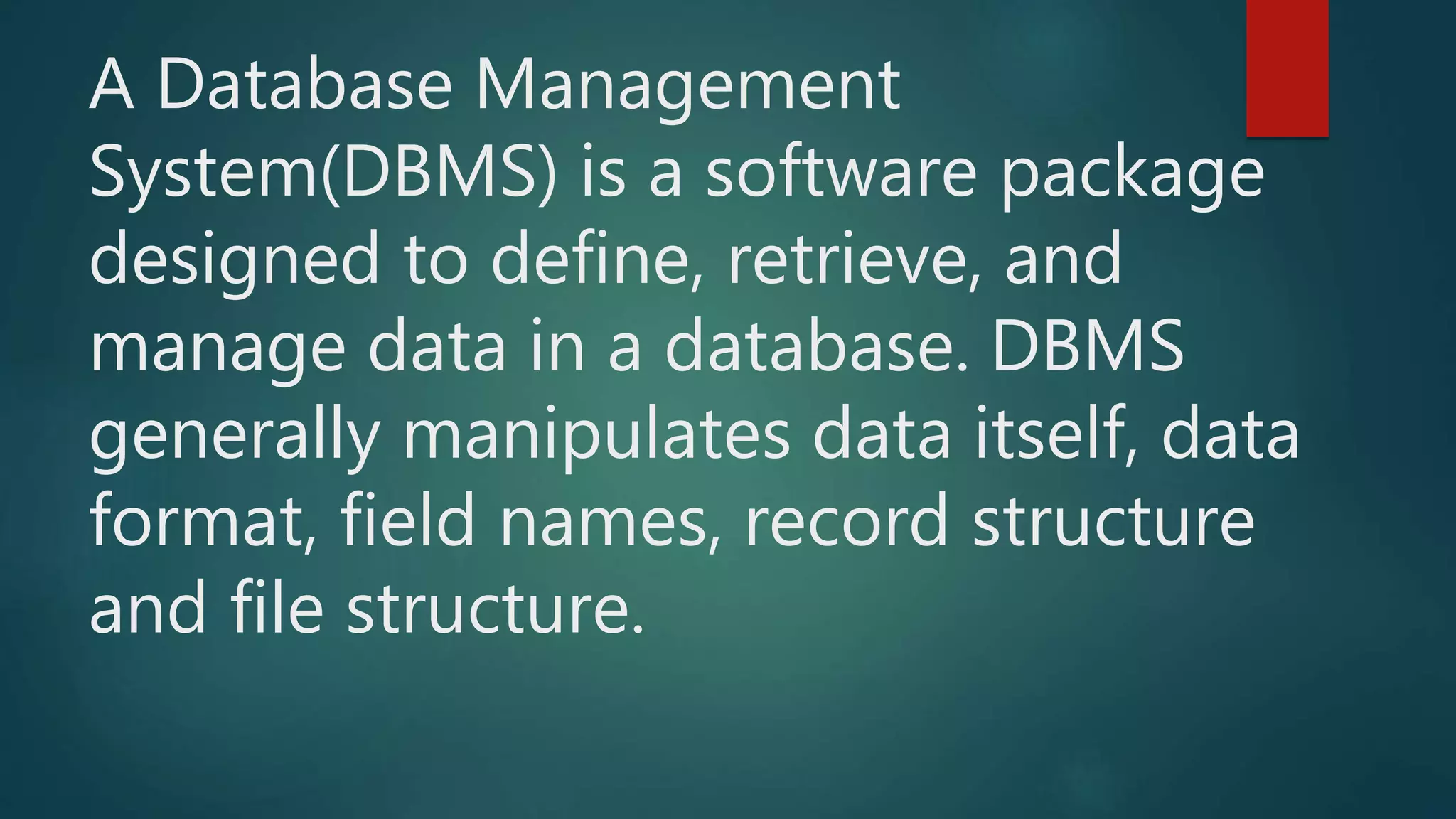 Database and its Types. | PPTX