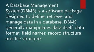 Database and its Types. | PPTX