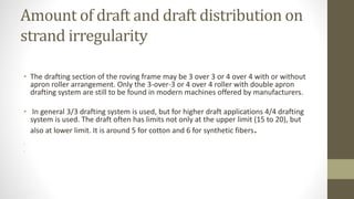 Spinline Drafts Drafting in spinning process | PPTX