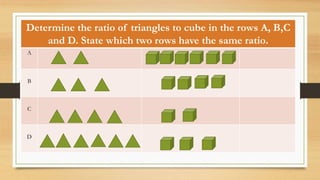 Ratio Using Cubes MATH - RATIO (CLASS V) | PPTX