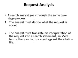 MEDLARS - Medical Literature Analysis And Retrieval System | PPTX
