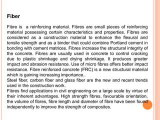 Advanced construction materials | PPTX